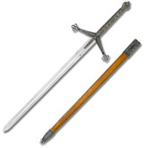 Claymore Sword W/Wood Sheath