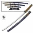 3-Piece Sapphire and Gold Samurai Sword Set